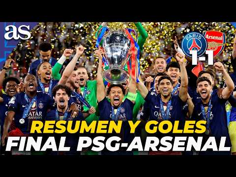 RESUMEN y GOLES del PSG 1 - ARSENAL 1 (4-3) | ¡El PSG es CAMPEÓN de la CHAMPIONS LEAGUE! thumbnail