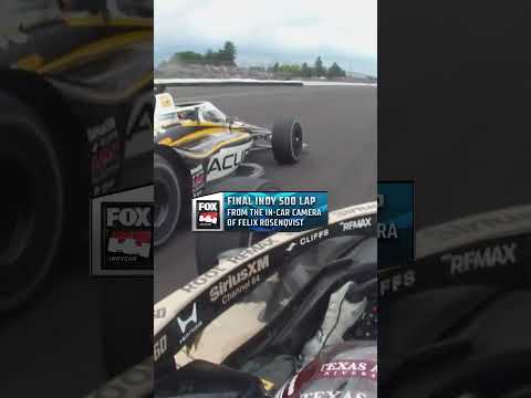 Final Lap from the POV of Indy 500 Champion Felix Rosenqvist 🏎️ #indy500 #INDYCAR #felixrosenqvist thumbnail