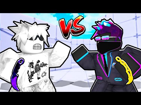 I challenged THE #1 KNIFE PLAYER in Roblox Rivals! thumbnail