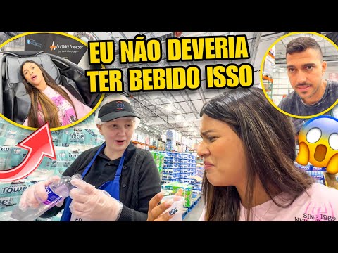 PRIMEIRA COMPRA DO MÊS PRA CASA! *EU NÃO DEVERIA TER BEBIDO ISSO* 😱🇺🇸 thumbnail
