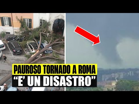 PAUROSO TORNADO A ROMA: ALBERI CADUTI, VETRI ROTTI E MOLTI DANNI. “È UN DISASTRO”  thumbnail