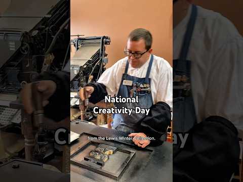 Getting creative in order to letterpress print for National Creativity Day (May 30) thumbnail