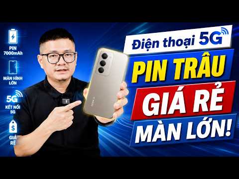 Đi tìm điện thoại GIÁ RẺ, Pin 7000mAh, màn lớn, có 5G! thumbnail