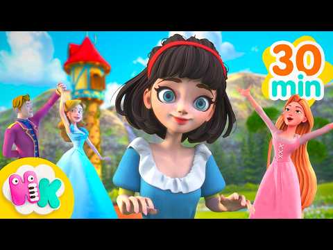 Fairy Tales for Kids in English: Snow White + Cinderella + Rapunzel | HeyKids Nursery Rhymes thumbnail