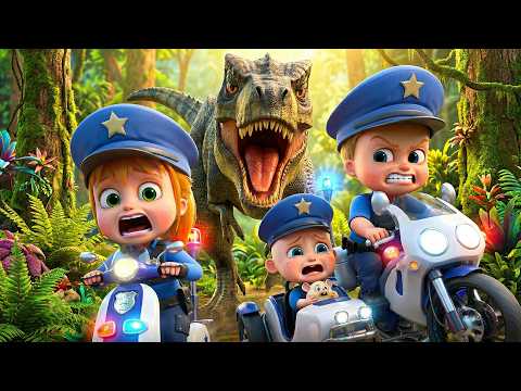 🚙 LIVE Dino Chase Cartoon for Kids | Scary T-Rex Escape Adventure thumbnail