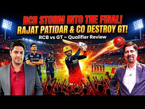 RCB STORM INTO THE FINAL! | RAJAT PATIDAR & CO DESTROY GT! |  RCB vs GT – Qualifier 1 Review thumbnail