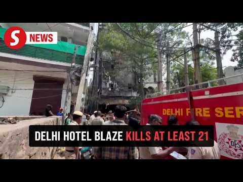 Fire sweeps through New Delhi building, killing at least 21 people thumbnail