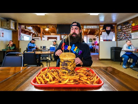 THIS BARN IN THE MIDDLE OF A DESERT SERVES SOMETHING CALLED THE MEATHEAD CHALLENGE| BeardMeatsFood thumbnail