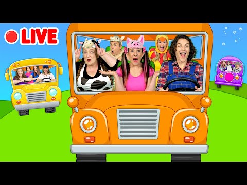 🔴 Wheels on the Bus 24/7 Livestream 🚍 thumbnail