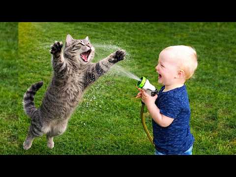 This Cat Thinks It’s the Baby’s Bodyguard ?? thumbnail