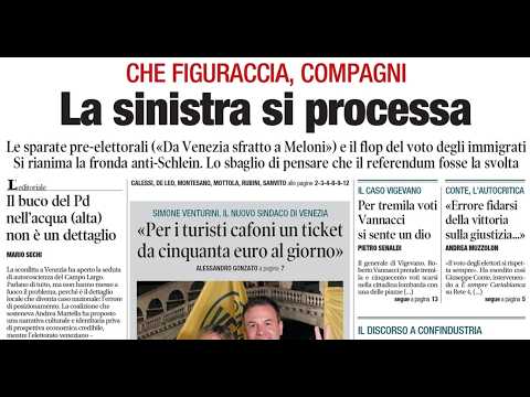 RASSEGNA STAMPA 27 MAGGIO 2026. QUOTIDIANI NAZIONALI ITALIANI  PRIME PAGINE DEI GIORNALI DI OGGI thumbnail
