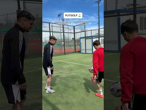 FUTGOLF ⛳️ por parejas con ADRI CONTRERAS vs JAVI BRIDGE Y TEMO ⚽️ #futbol #viral #football thumbnail