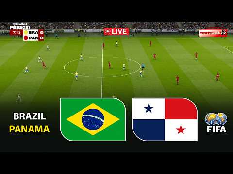 🔴BRAZIL vs PANAMA - International Friendly 2026 | Simulation Pes 21 Gameplay thumbnail