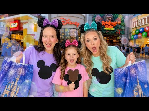 DISNEY SPRINGS SHOPPING & CANDY MAKING?! 😱🛍🤭 #disney #shopping #vacation #vlog #trending #cute  thumbnail