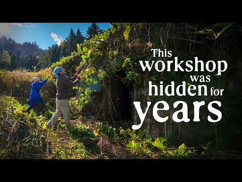 This workshop was hidden under years' worth of weeds. (And we unearthed it.) thumbnail