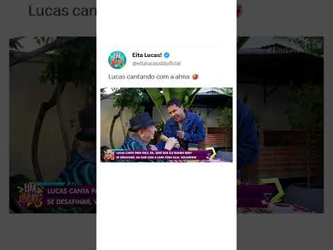 Quem canta essa música? A Manu? Então deixa ela cantar, Lucas 😂 #sbt #eitalucas #lucasguimarães thumbnail