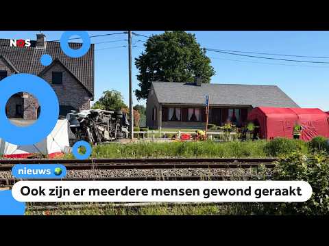 Meerdere doden na aanrijding tussen trein en schoolbus in België thumbnail