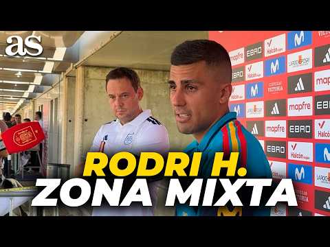 ZONA MIXTA de RODRI antes del MUNDIAL con la SELECCIÓN ESPAÑOLA | MEDIA DAY ESPAÑA thumbnail