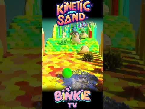 🐬🎳 Sea Animals: D Is for Dolphin Kinetic Sand Bowling Ball Smash | Binkie TV thumbnail