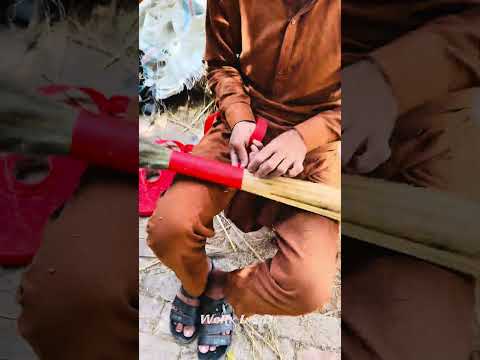 Handmaking a Broom Step by Step from Reeds thumbnail