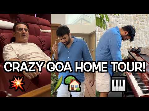 CRAZY GOA HOME TOUR WITH GYM, HOME THEATER + MOST AMAZING MEAL IN GOA! ❤️ - S3E109 thumbnail