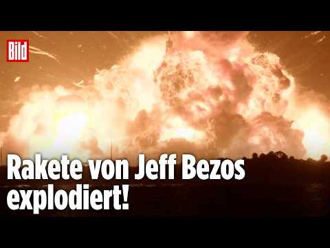 Raketenexplosion beim Start: „Auch Jeff Bezos kann Zeit nicht kaufen“ thumbnail