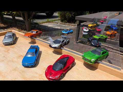Tomica (miniature cars) World Cars ☆ Handmade Course Race. thumbnail