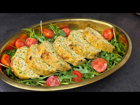 Rotolo di Pollo e Verdure al Forno 🥕🥒 | Ricetta Facile, Sana e Veloce! thumbnail