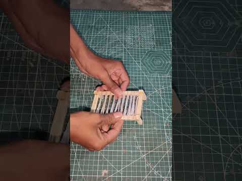 how to make a charpai and make a miniature realistic home #craftyhome #artandcraft #craft thumbnail
