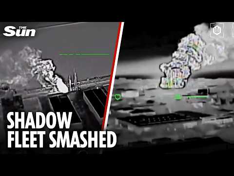Ukrainian drones hit Russian targets including tanker and oil depot behind enemy lines thumbnail