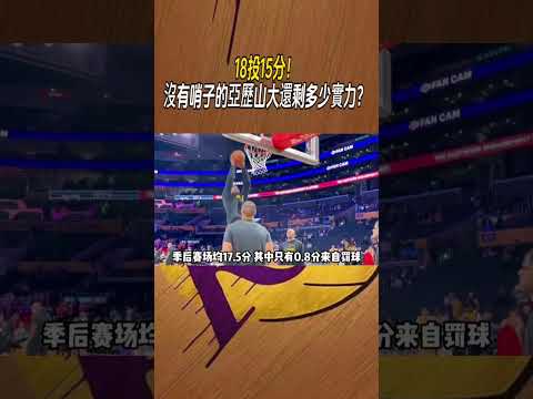 18投15分！沒有哨子的亞歷山大還剩多少實力？ #nba #籃球 thumbnail
