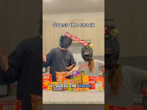 Can I guess her snack?  #couple #couplechallenge #snacks  #snackgame #bikerboy thumbnail