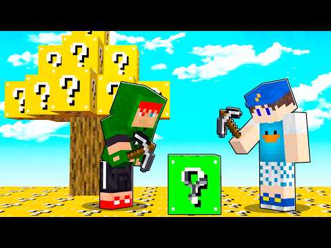 AMIGOS NO DESAFIO ILHA DE LUCKY BLOCKS NO MINECRAFT!! QUEM GANHOU? thumbnail