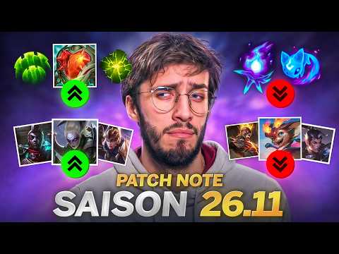 PATCH NOTE 26.11 LOL - RETOUR DES RANKED TEAM, META ENCHANTEUR TCHAO BYE thumbnail