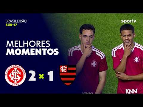 INTERNACIONAL 2 X 1 FLAMENGO | MELHORES MOMENTOS | BRASILEIRÃO SUB-17 2026 | sportv thumbnail