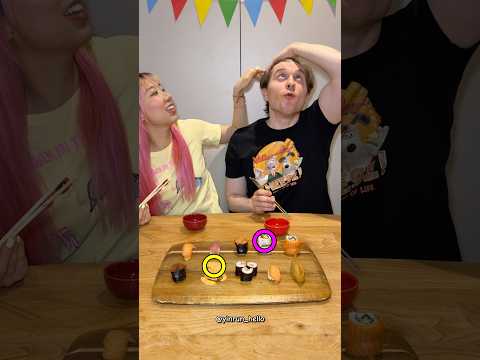 How did he not notice?! 🥵 🍣 #yinrunandluke #poisonsushi #sushi #couplechallenge #couple thumbnail