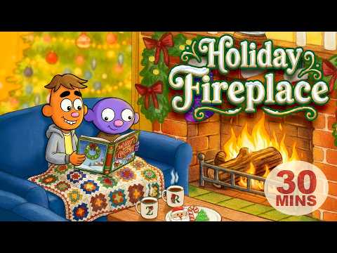 🔥 Holiday Fireplace with Christmas Music! 🎄🎶 thumbnail