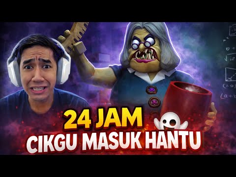24 JAM CIKGU MASUK HANTU BULAN PUASA 😱 MEGA SCHOOL ESCAPE OBBY 😂 thumbnail