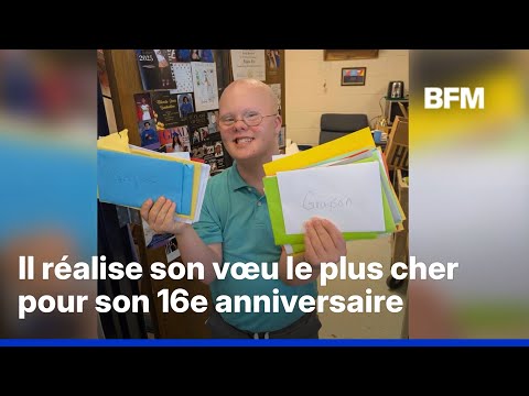 États-Unis: un adolescent atteint de trisomie 21 reçoit plus de 1.000 cartes d'anniversaire thumbnail