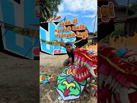 MUSIM LAYANGAN sudah comeback cuy !!! #layangan #kite #layangannaga #short thumbnail
