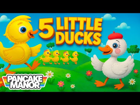 Five Little Ducks | Kids Songs | Pancake Manor thumbnail