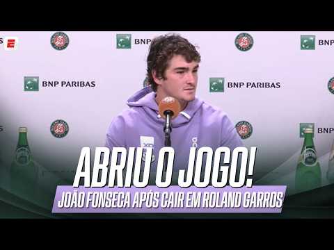 COLETIVA JOÃO FONSECA: AS MELHORES RESPOSTAS APÓS ELIMINAÇÃO EM ROLAND GARROS PARA MENSIK | ESPN thumbnail