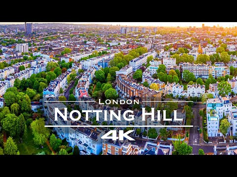 Notting Hill London 🇬🇧 | Stunning 4K Drone Views of Iconic Streets thumbnail