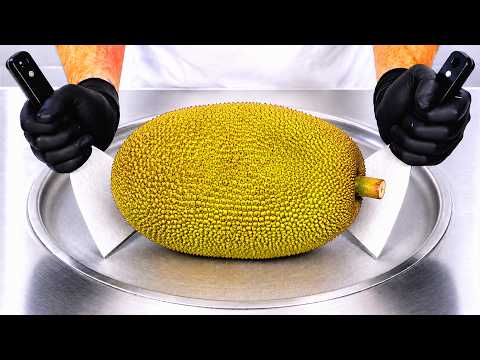 Jackfruit - Ice Cream Rolls | ASMR Satisfying thumbnail