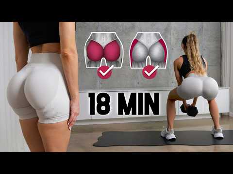 Do This To Grow EVERY INCH OF YOUR BOOTY (Target ENTIRE BOOTY!) Home Workout with Dumbbells & Bands thumbnail