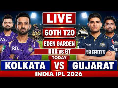 Live GT vs KKR Match | Kolkata Vs Gujrat Cricket | IPL Score GT vs KKR live 1st innings last 6 Ov thumbnail