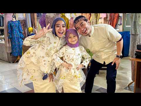 AQILA BIKIN BAJU LEBARAN KEMBAR PAPA BUNDA thumbnail