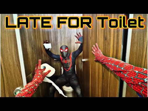 Late For Toilet - SPIDER MAN POV PARKOUR || (Go Find The Toilet) Short Film thumbnail