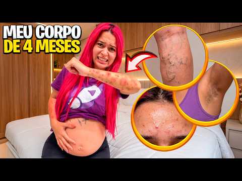 TOUR PELO MEU CORPO GRÁVIDA DE 4 MESES *atualização completa thumbnail