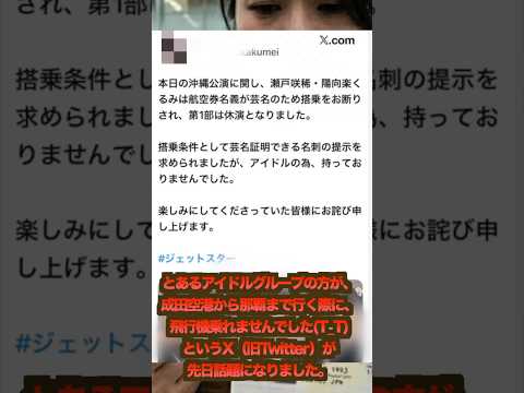 飛行機は本名以外で乗る。絶対やっちゃダメ🙅 thumbnail